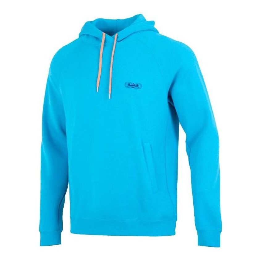 Nike Solid Color Alphabet Drawstring Hooded Long Sleeves Hoodie Men's Blue DQ6130-446 - 1