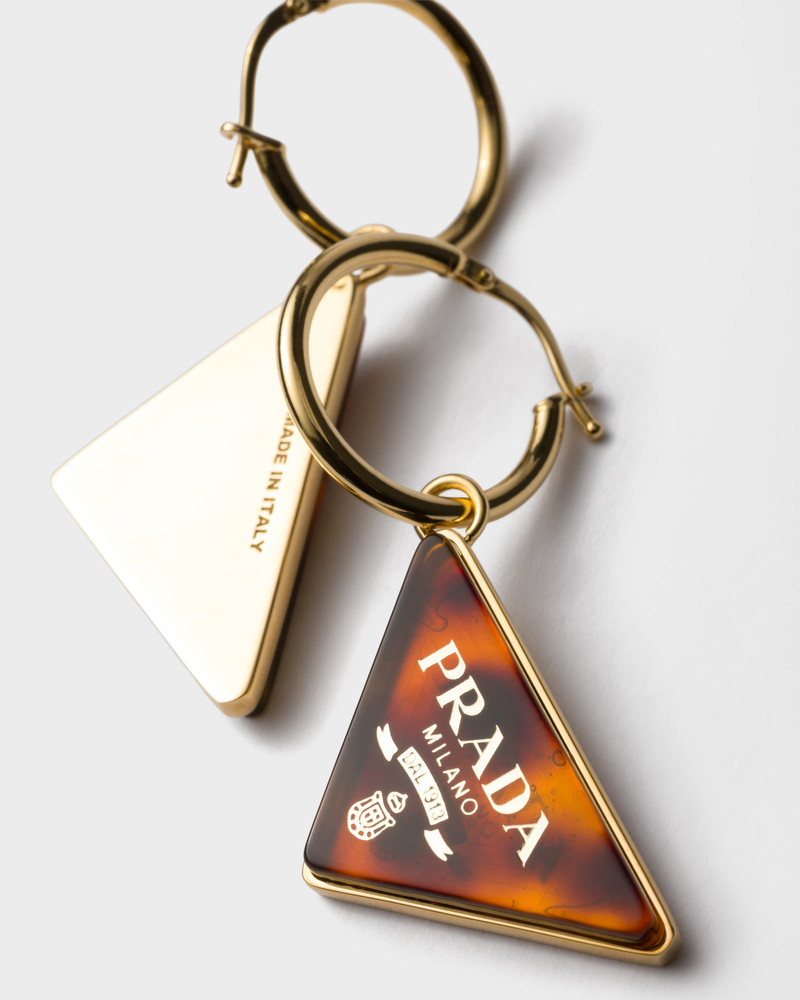 Prada Plexiglass earrings outlook
