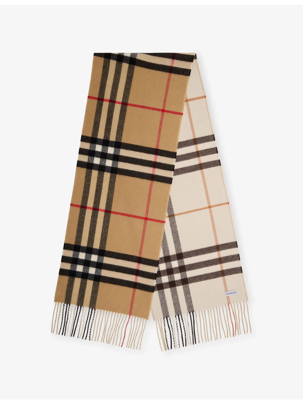 Reversible Check Cashmere Scarf - 1