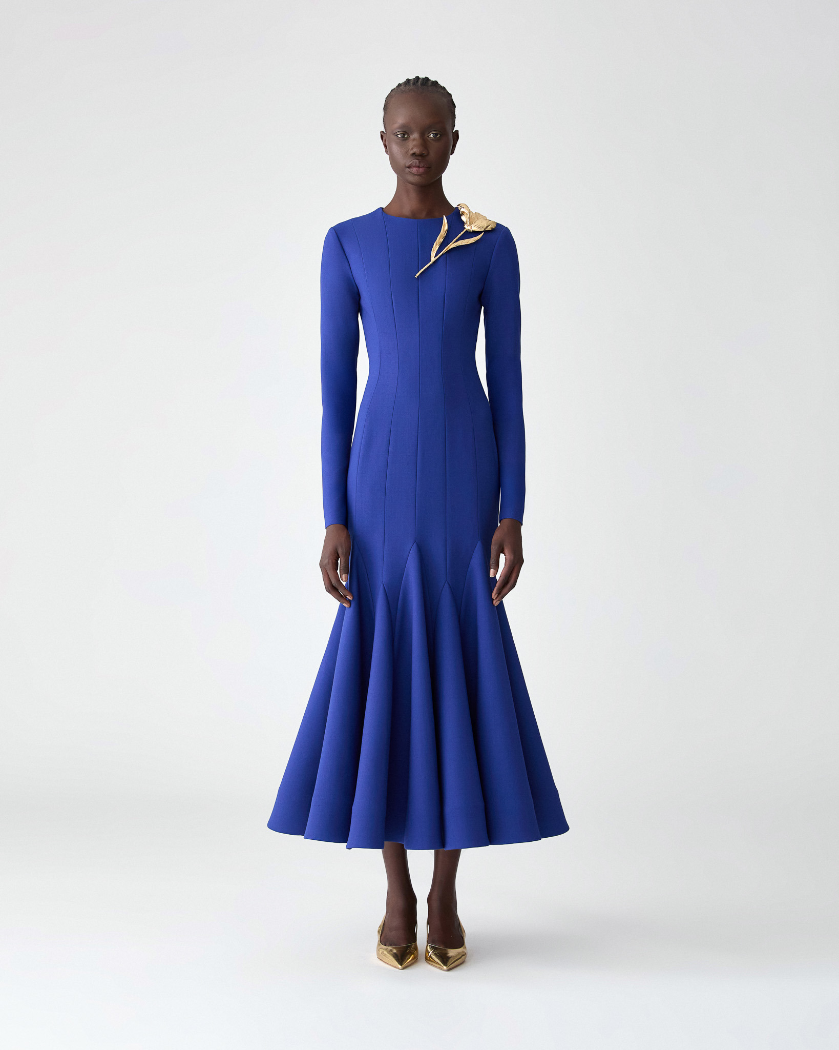 Midi Dress with Godets - 2