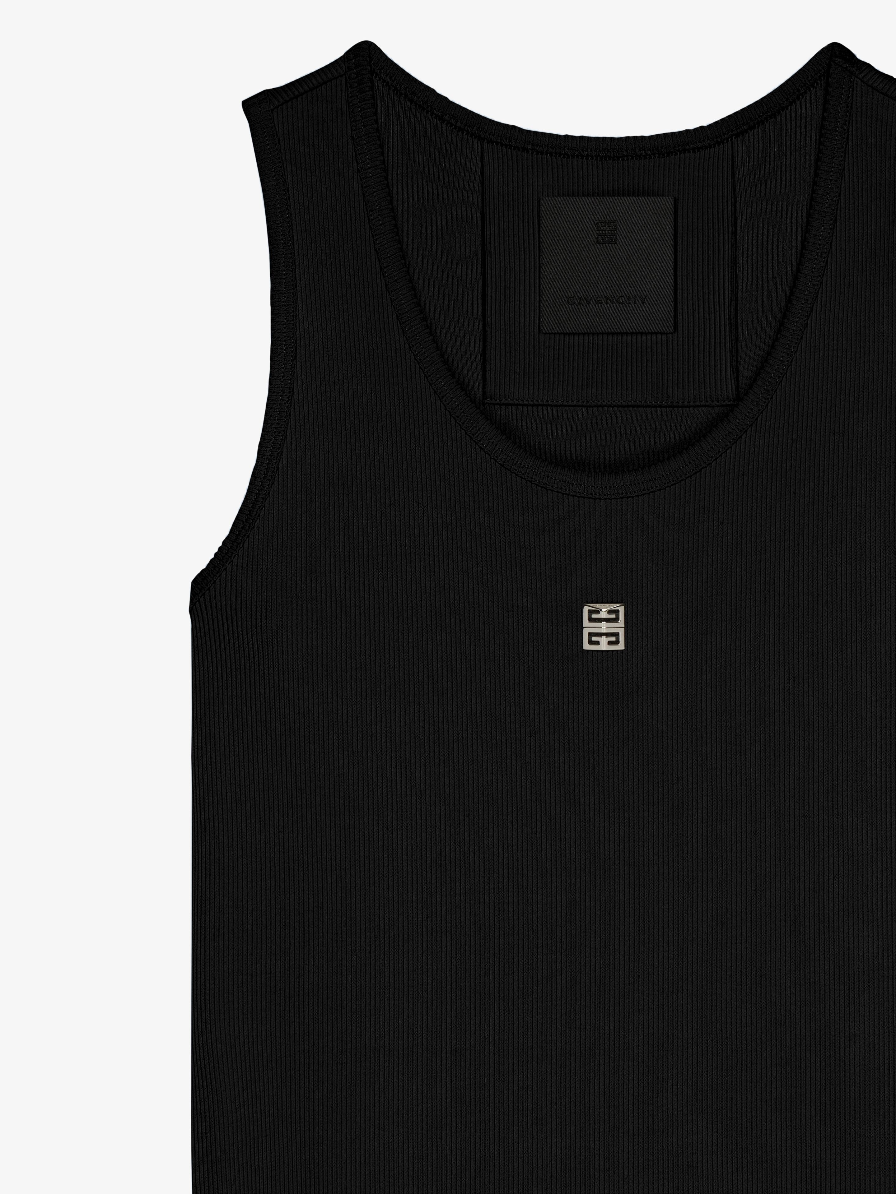 TANK DRESS IN COTTON WITH 4G DETAIL - 5