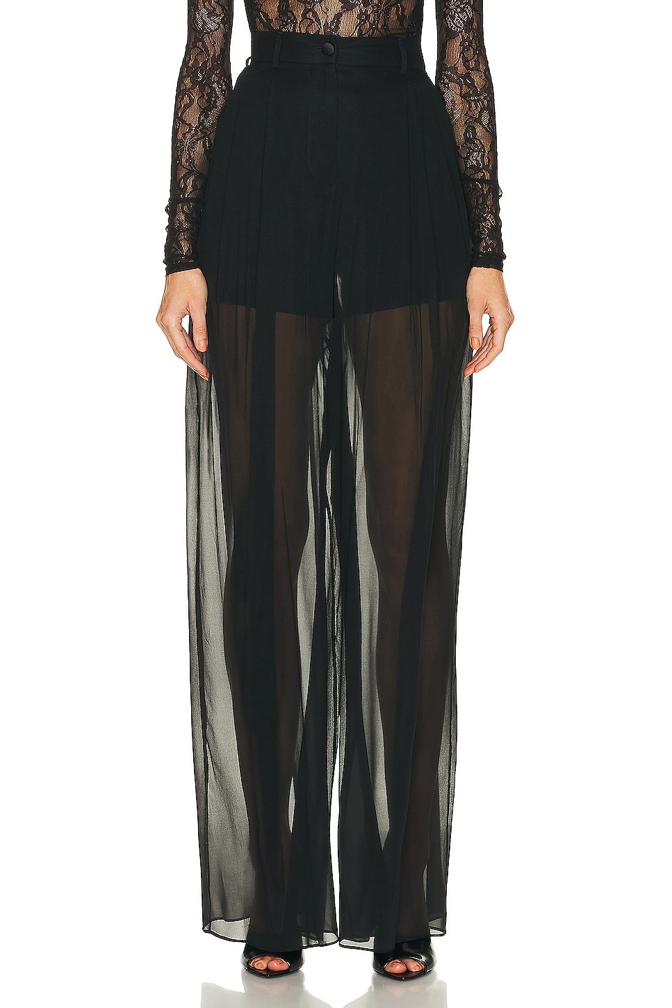 Dolce & Gabbana High Waist Flare Pant | forward | REVERSIBLE