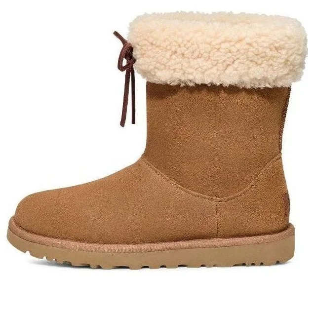 (WMNS) UGG Sarissa Shearling Short Boot 'Chestnut' 1153511-CHE - 1