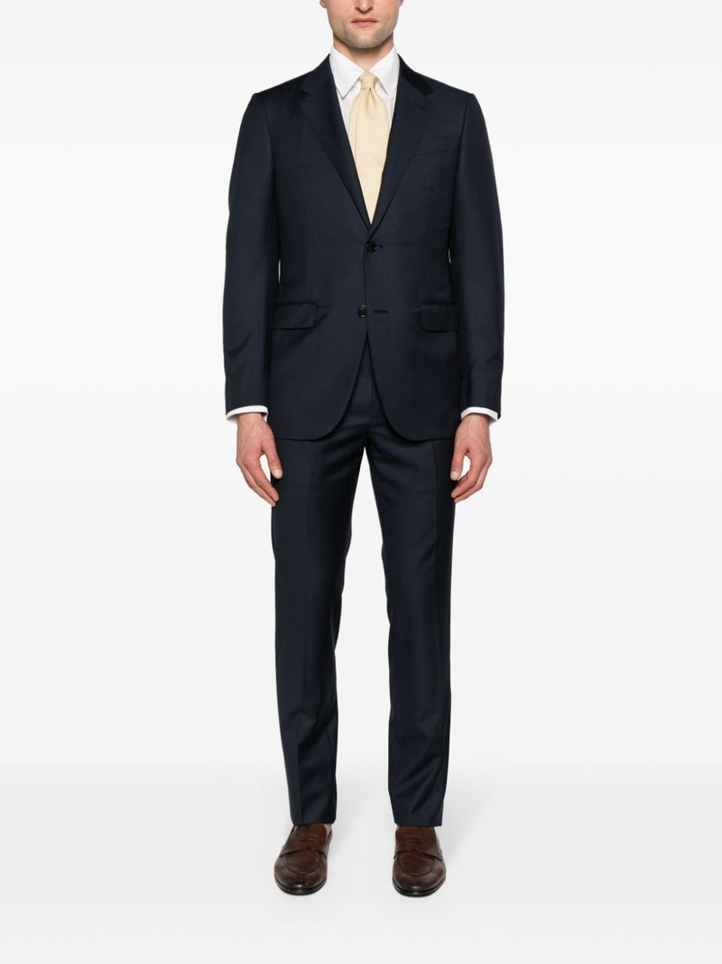 Canali classic-collar linen shirt outlook