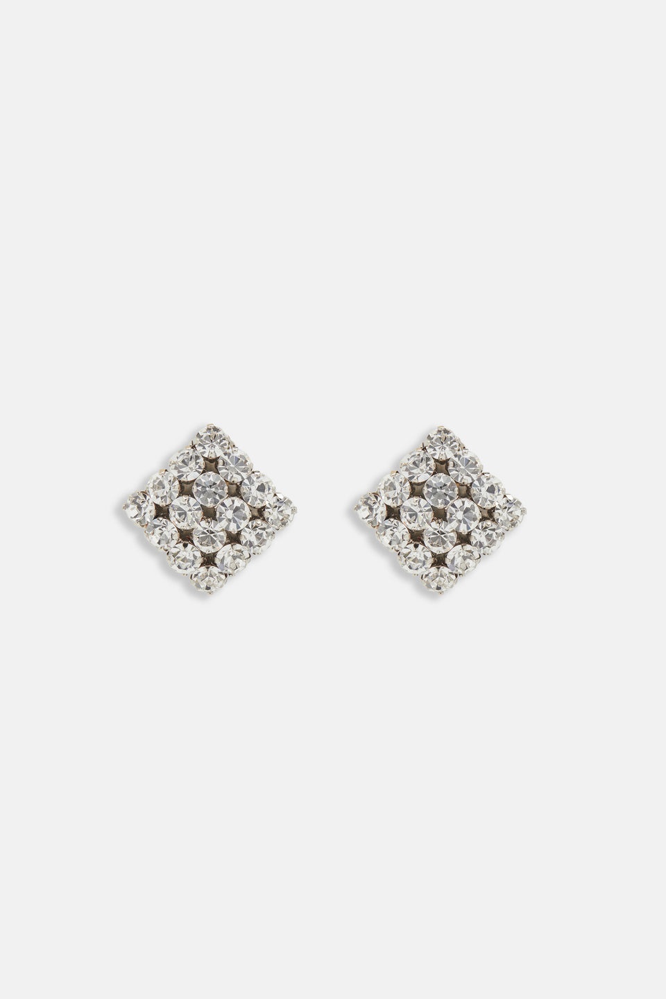 SQUARE CRYSTAL EARRINGS - 1