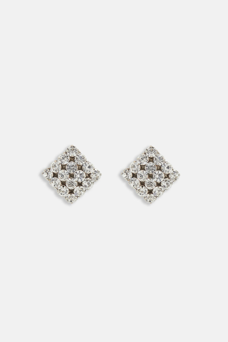 SQUARE CRYSTAL EARRINGS 1