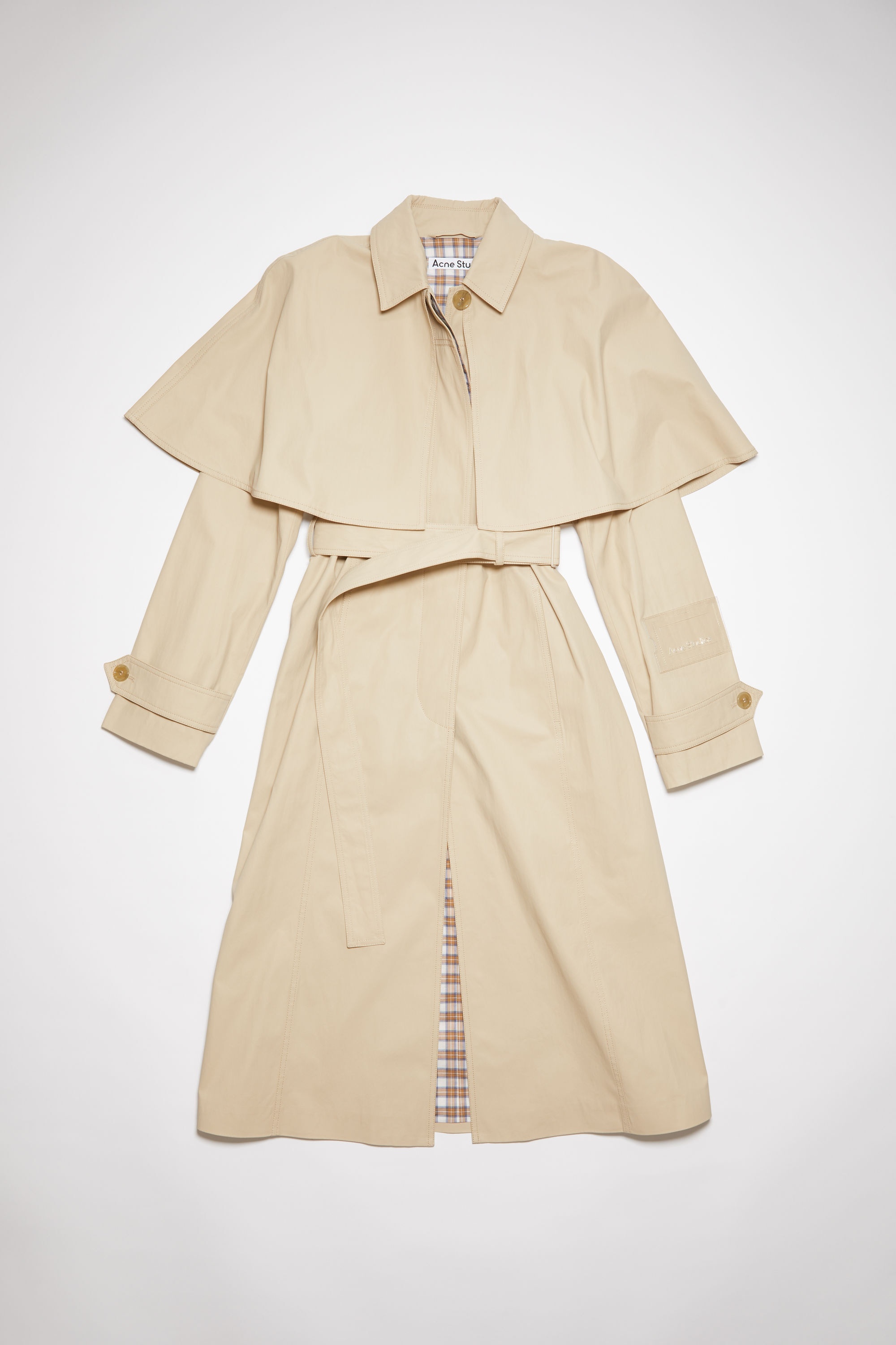 Belted trench coat - Light beige - 7