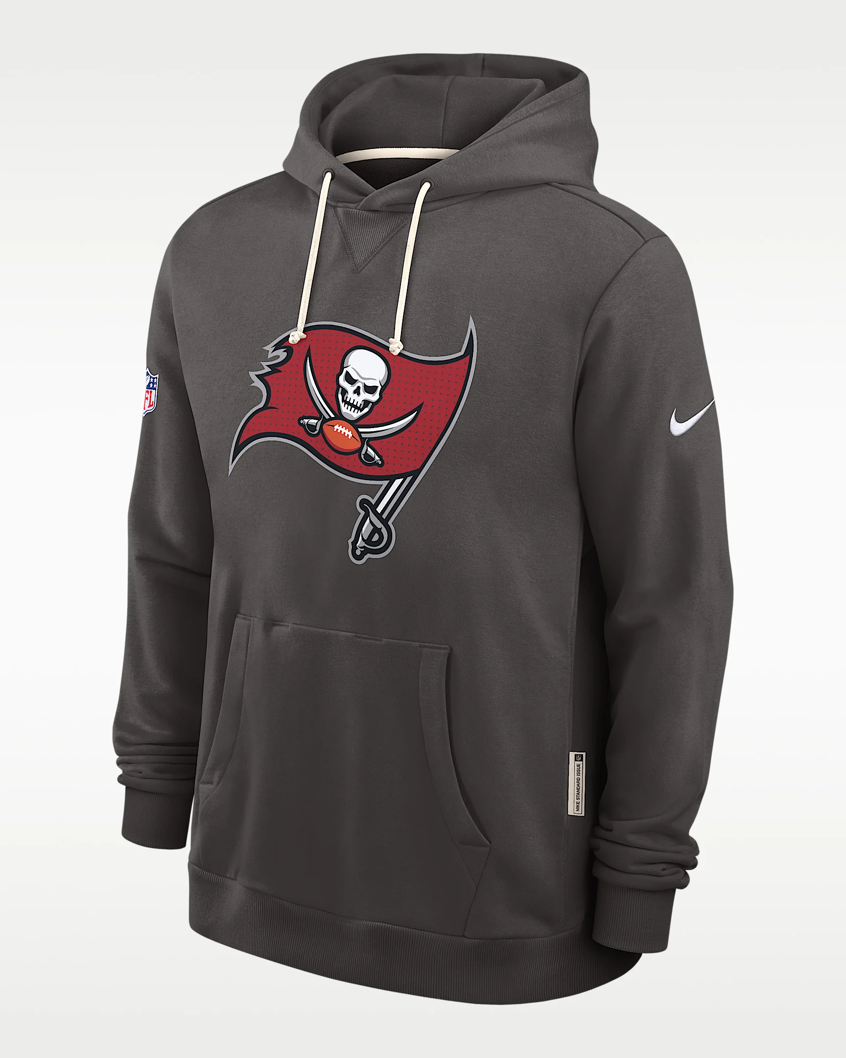Tampa Bay Buccaneers Initial Home Sideline Men's Nike Dri-FIT NFL Pullover Hoodie - 1