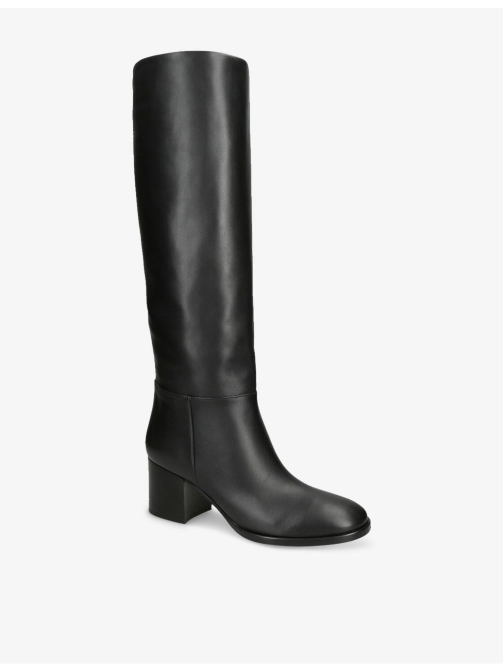 Vitello Glove 60 Leather Heeled Knee-High Boots - 2