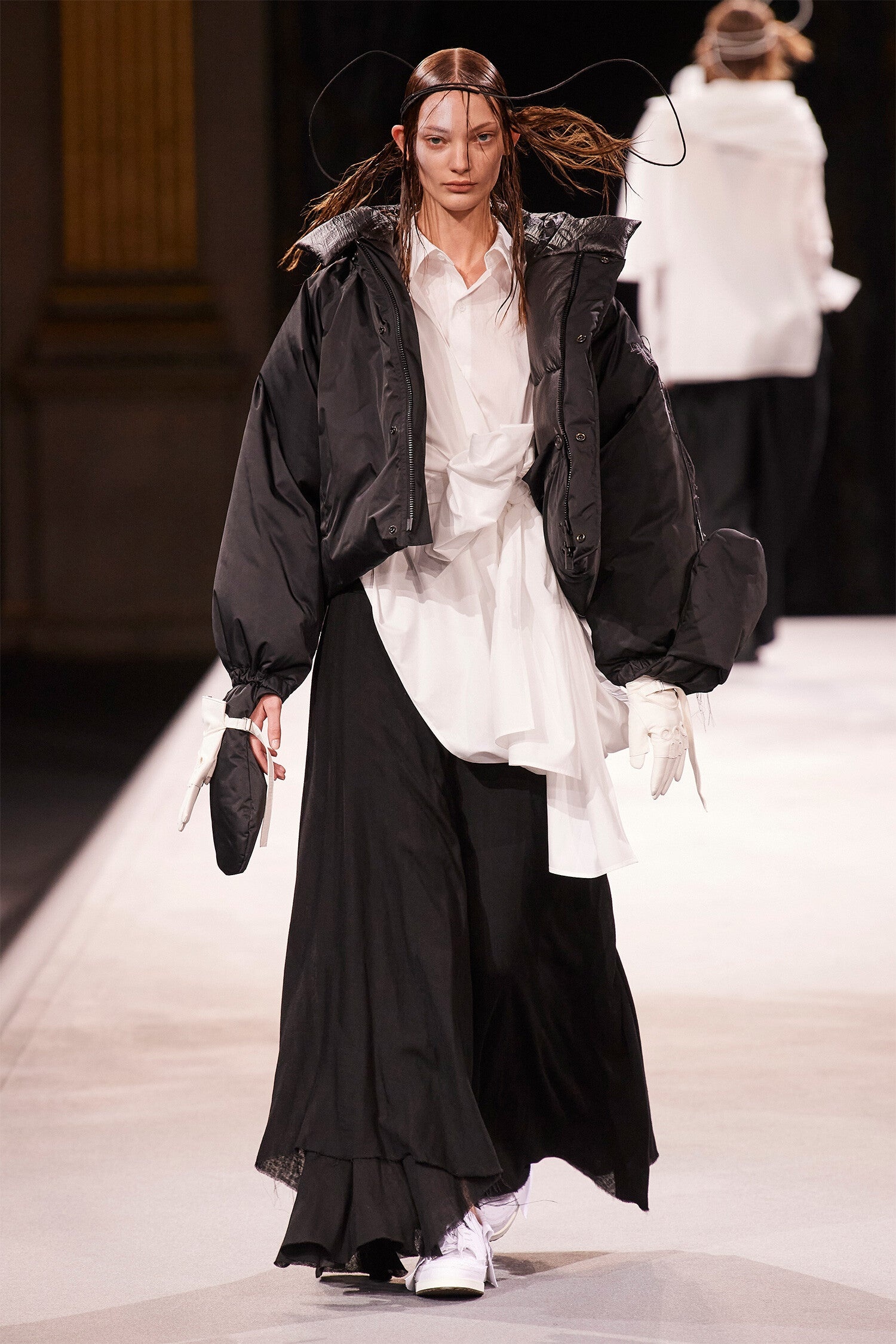 YOHJI YAMAMOTO WOMAN BLACK JACKETS - 7