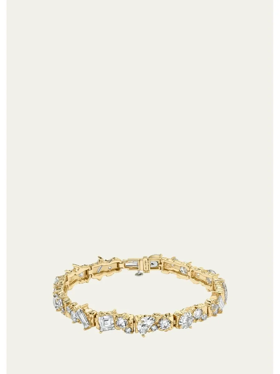 14K Gold Unity Lab Grown Diamond Bracelet, 12.30tcw - 1