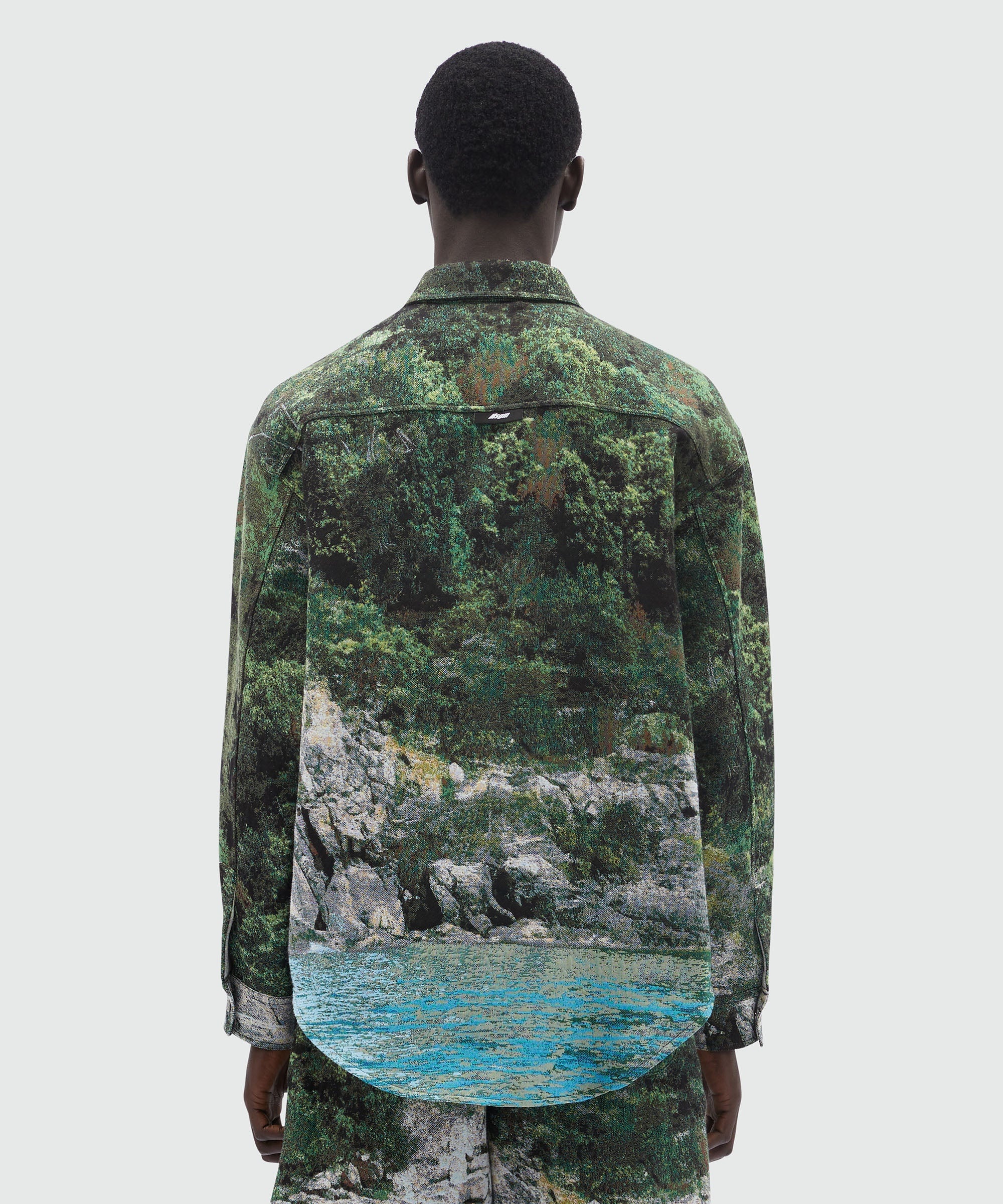 "La Vedetta" patterned jacquard shirt - 3