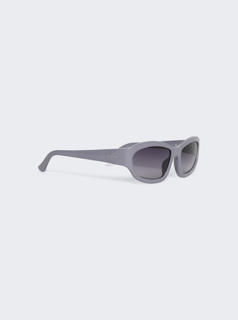LINDA FARROW Aviator Sunglasses Silver outlook