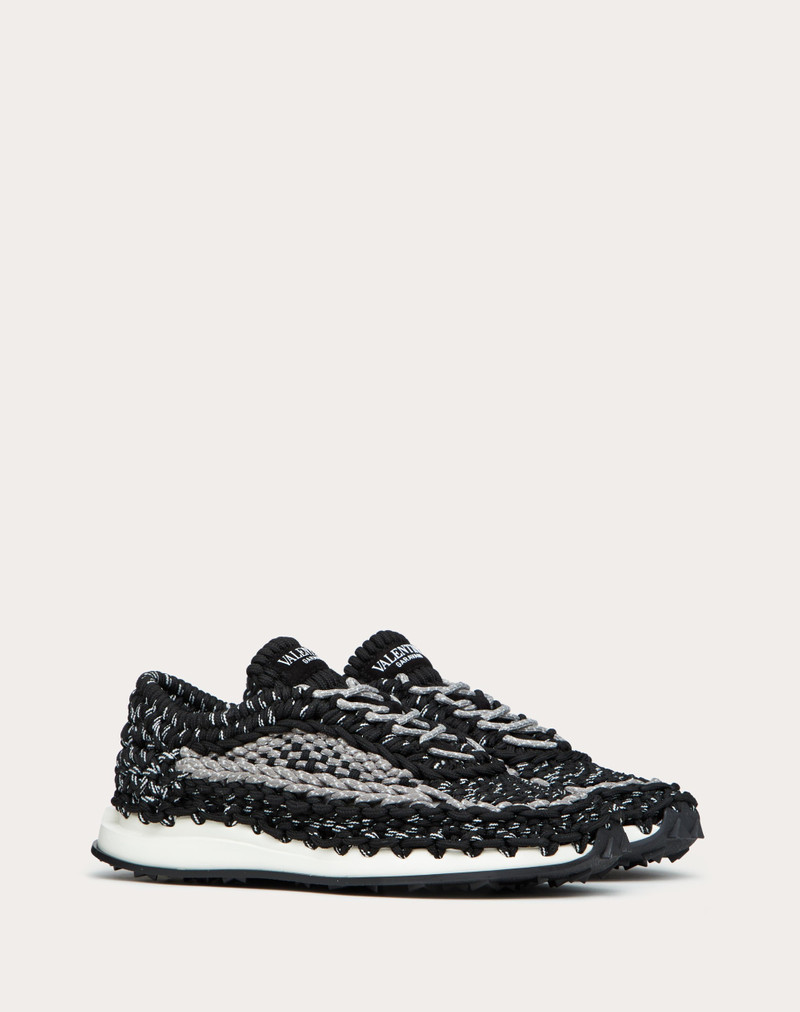 Valentino VALENTINO GARAVANI CROCHET SNEAKER IN FABRIC outlook