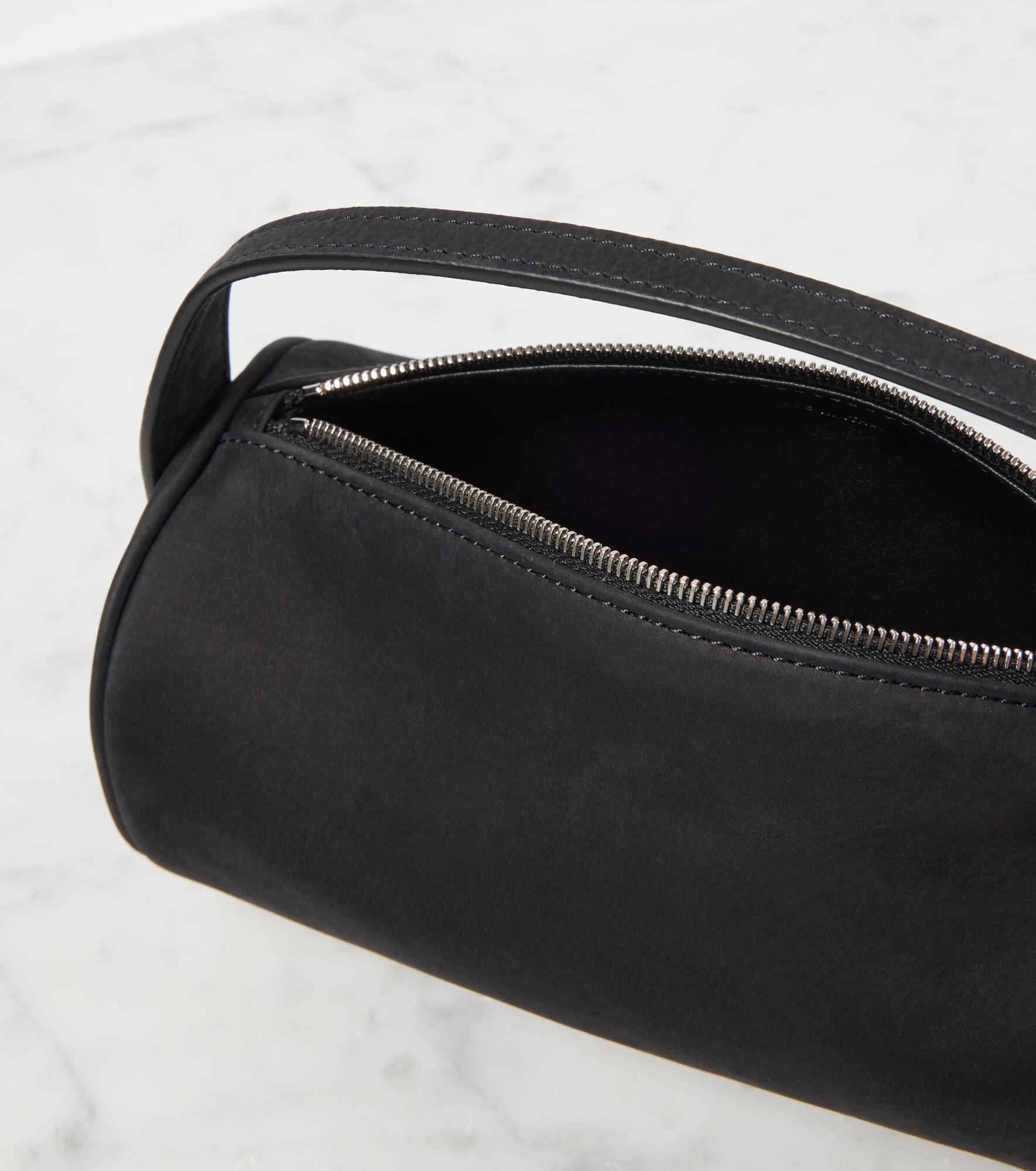 '90s leather shoulder bag - 3