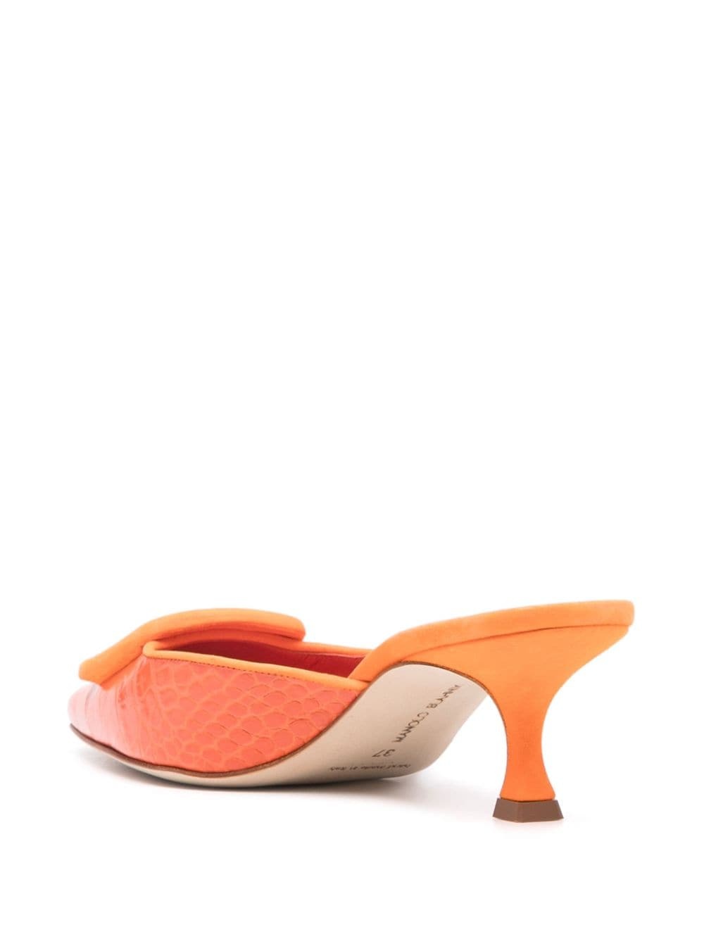 Maysale 50mm leather mules - 3