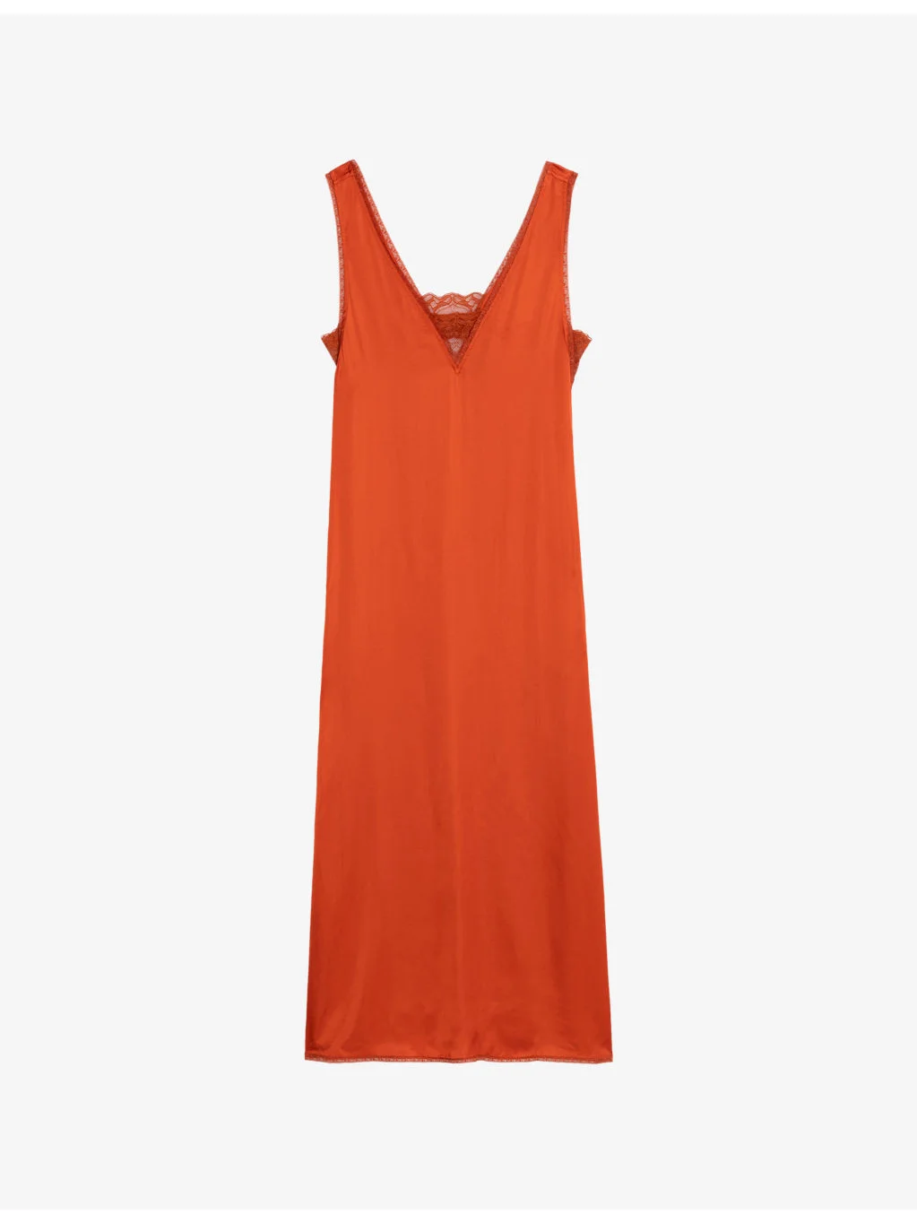 Renzo V-Neck Satin Maxi Dress - 1