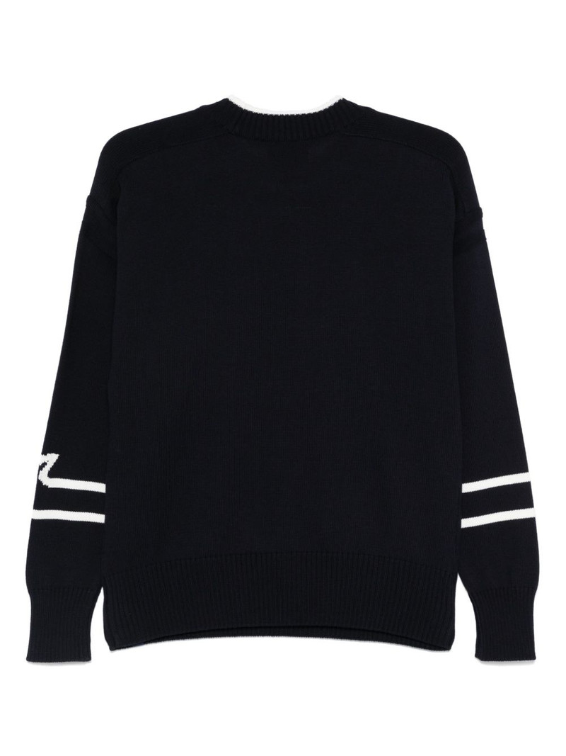 Paul & Shark logo-jacquard sweater outlook