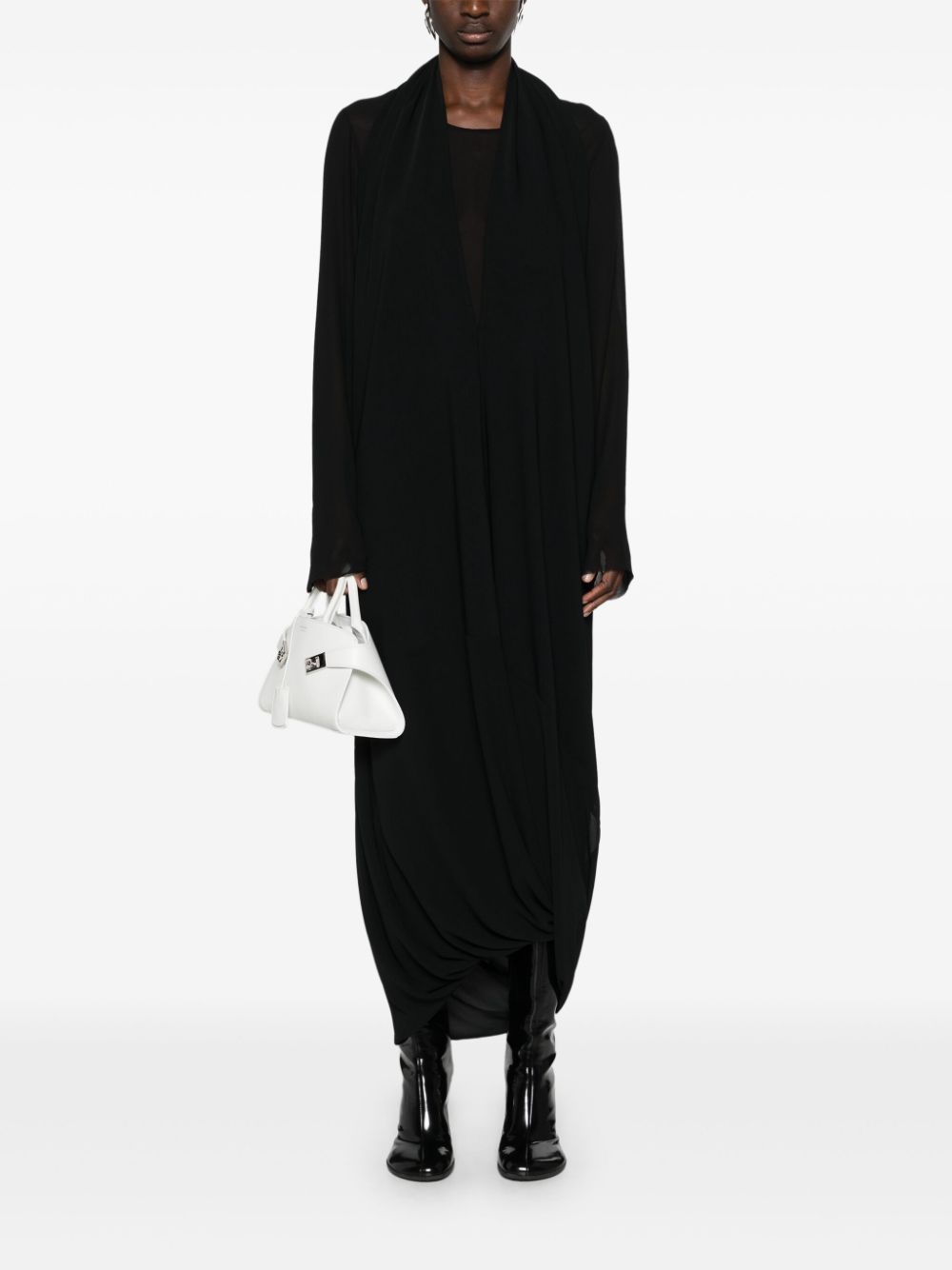 layered sheer maxi dress - 2