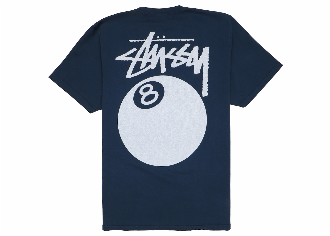 Stüssy Stussy 8 Ball Pigment Dyed Tee Navy | REVERSIBLE