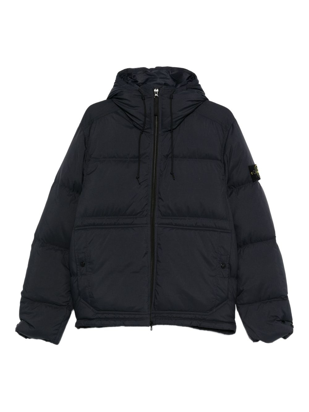hooded quilted jacket - 1