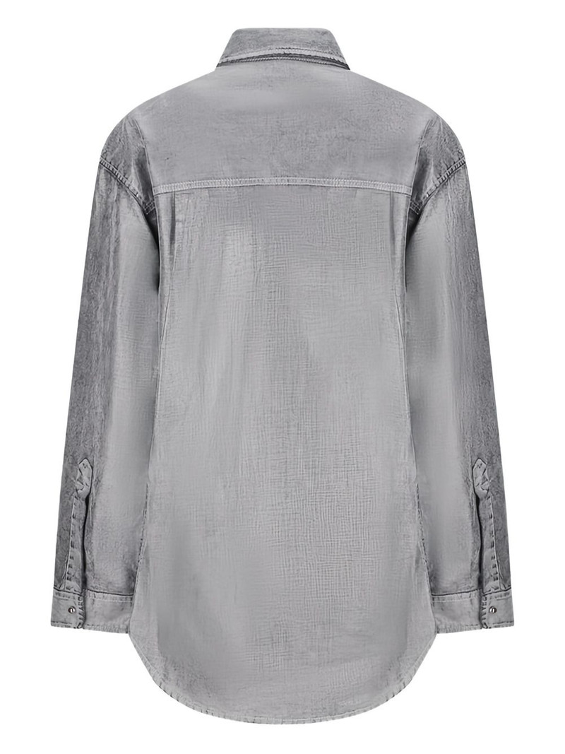 DARKPARK denim-effect collared shirt outlook