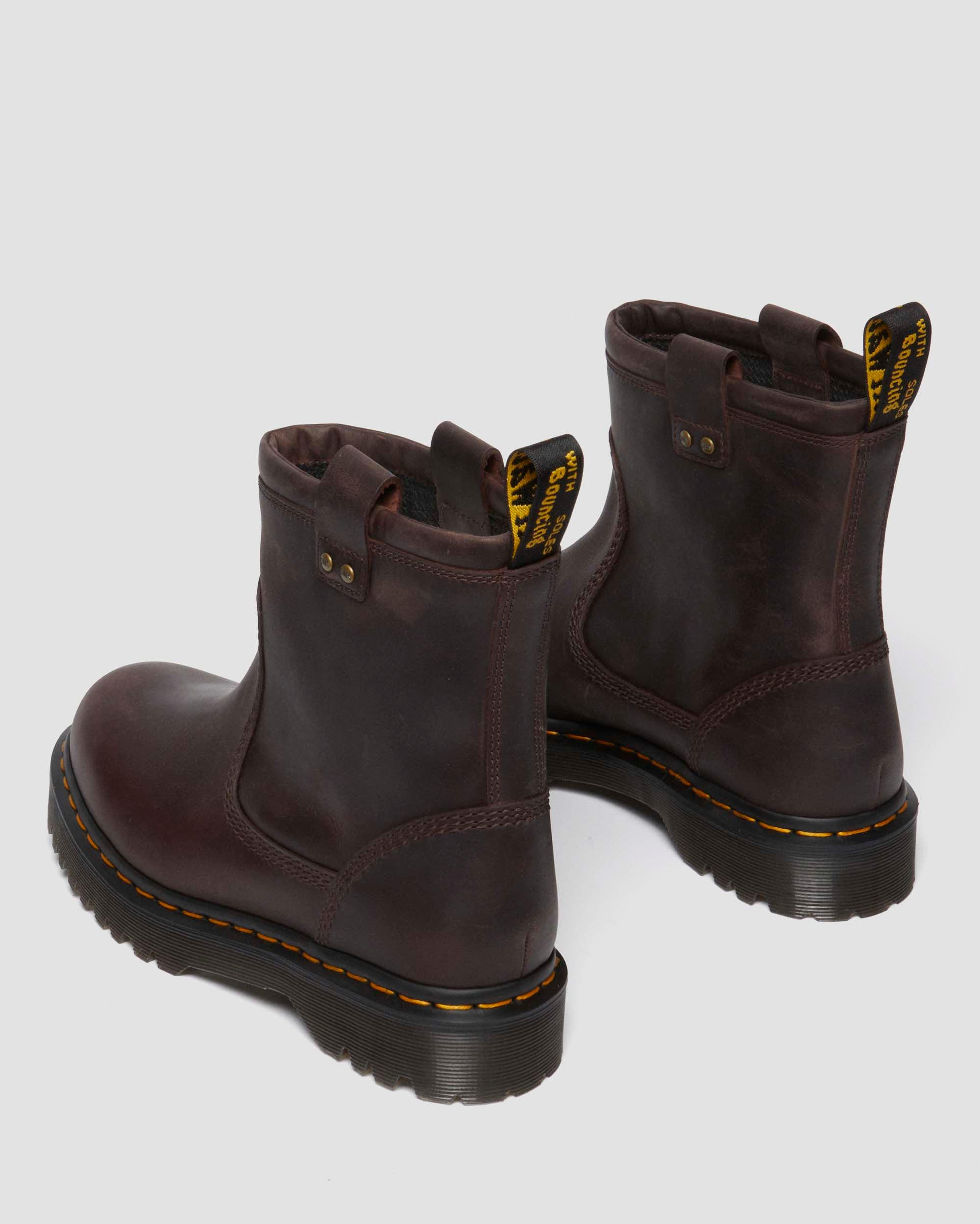 Anistone Lo Leather Biker Boots - 7