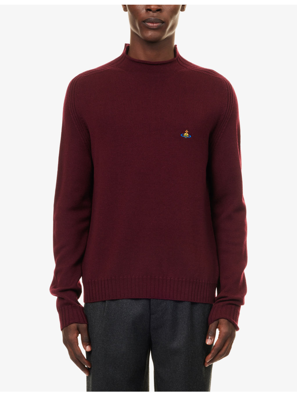 Fisherman High-Neck Wool Jumper - 3