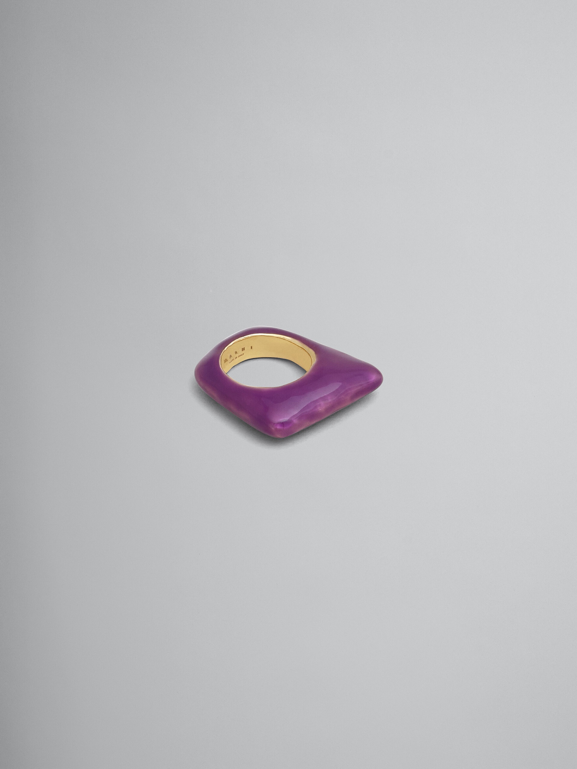 TRAPEZE PURPLE RING - 1