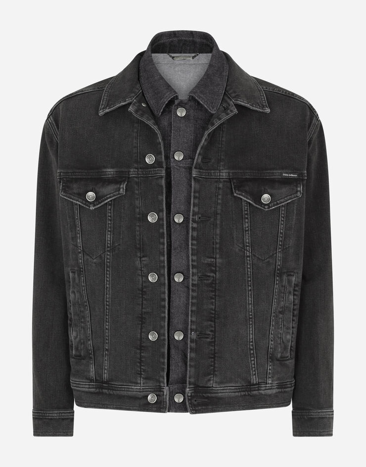 Denim jacket with double construction - 3