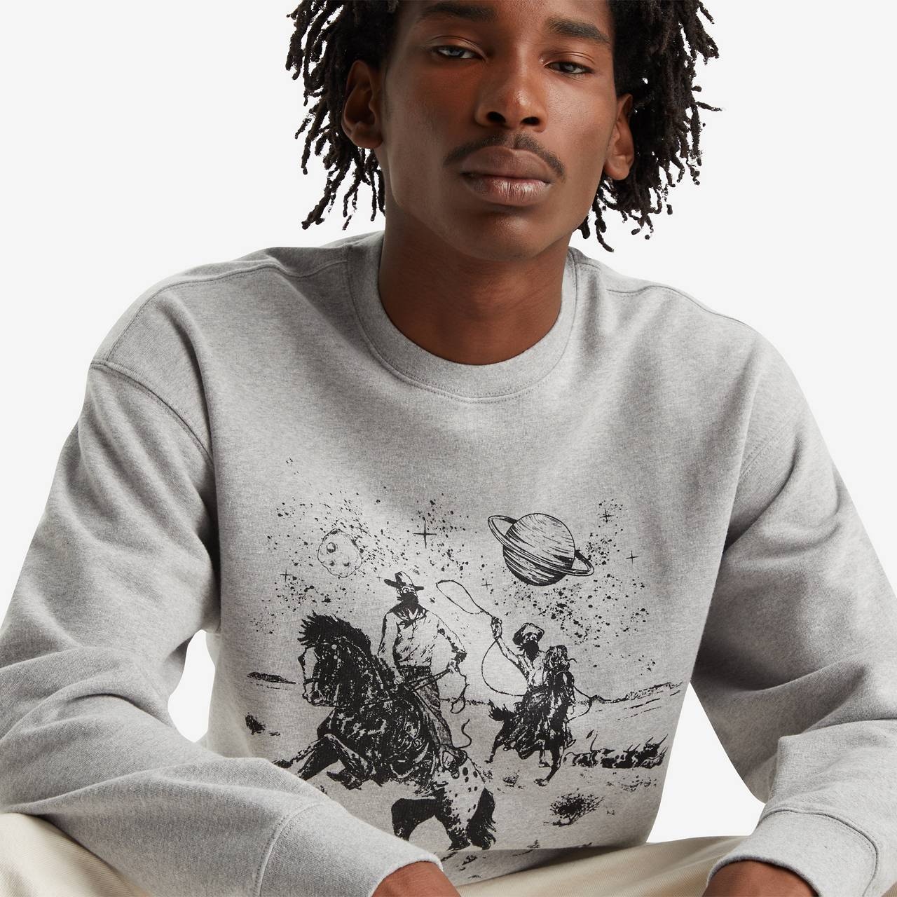Levi s RELAXED GRAPHIC CREWNECK SWEATSHIRT REVERSIBLE