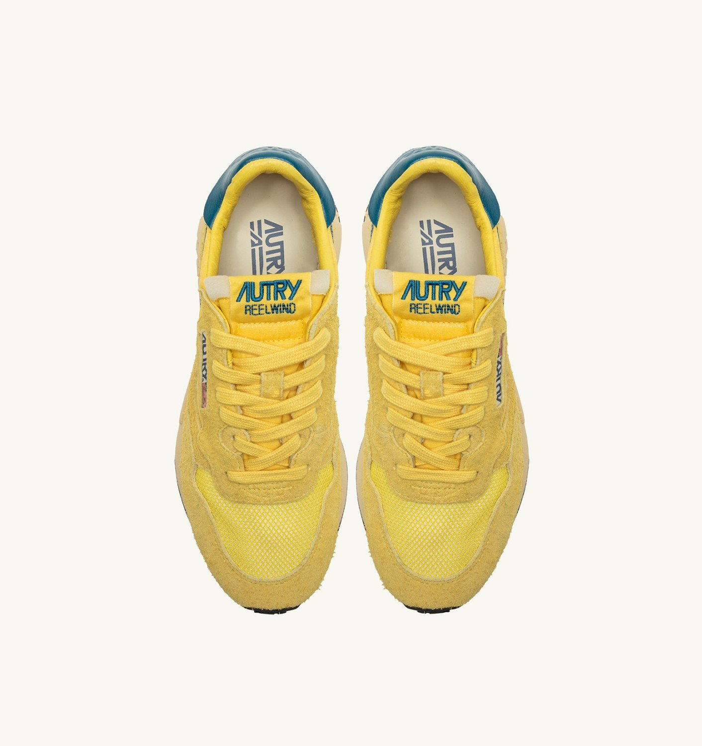 REELWIND LOW SNEAKERS IN YELLOW AND CORSAIR SUEDE AND NYLON - 5