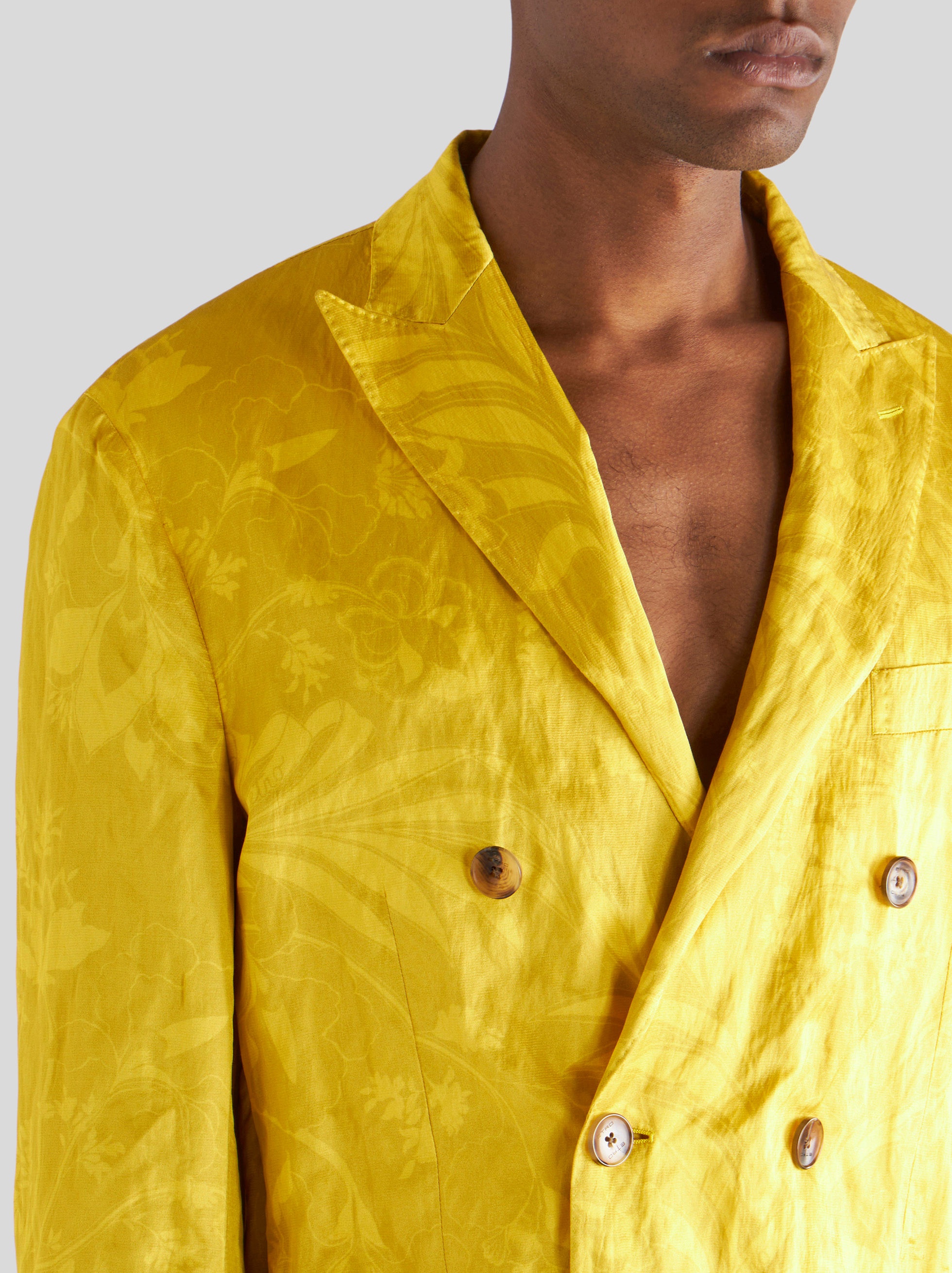 DOUBLE-BREASTED LEAFY JACKET - 2