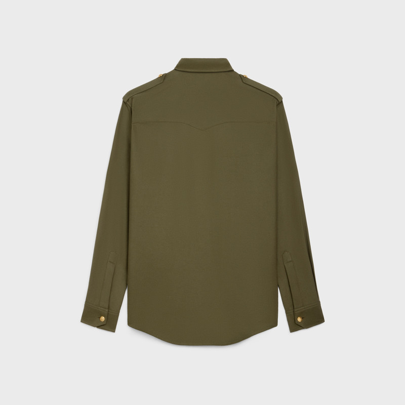 CELINE military shirt in lightweight cotton twill outlook