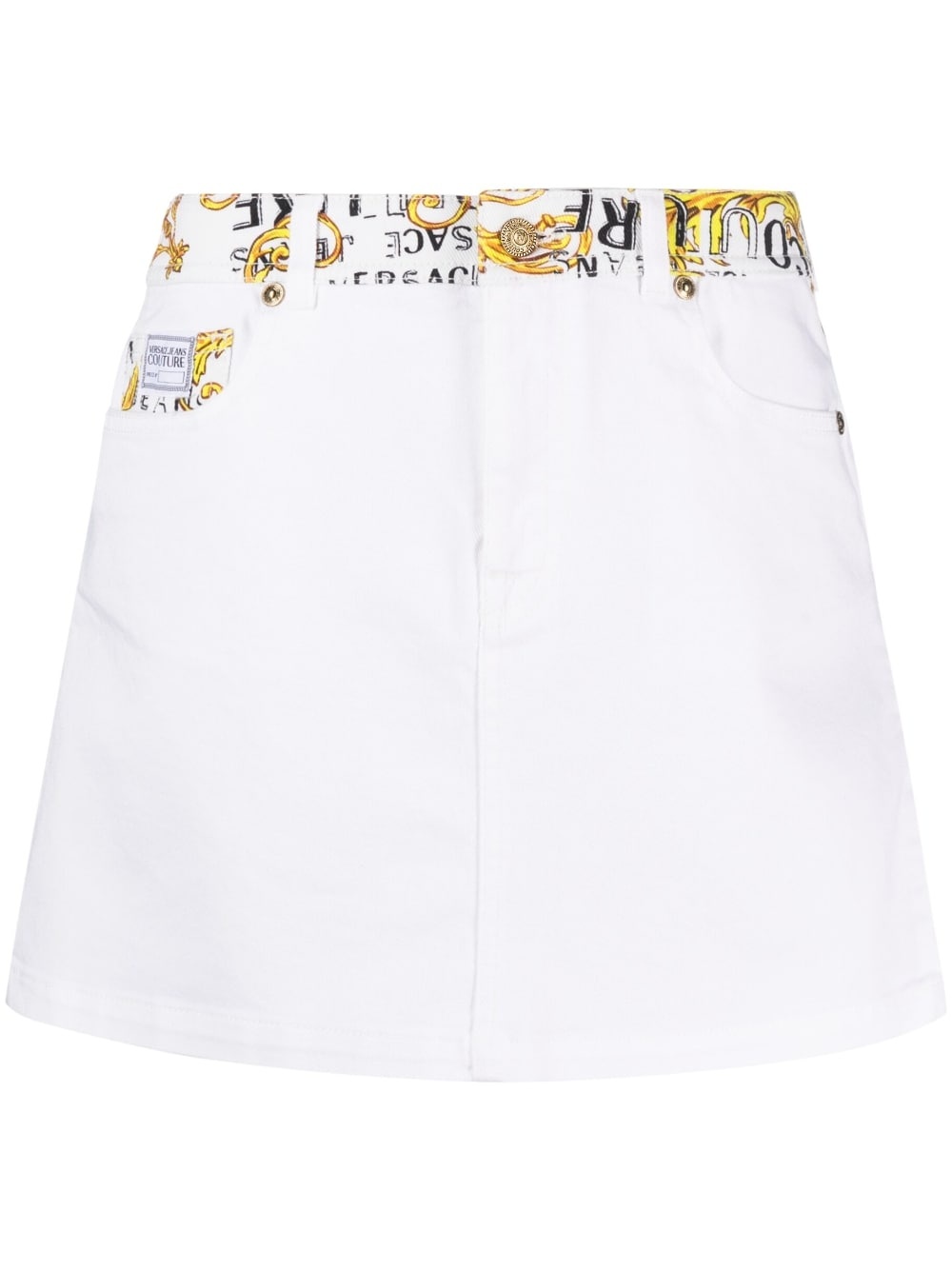 Logo Couture mini skirt - 1