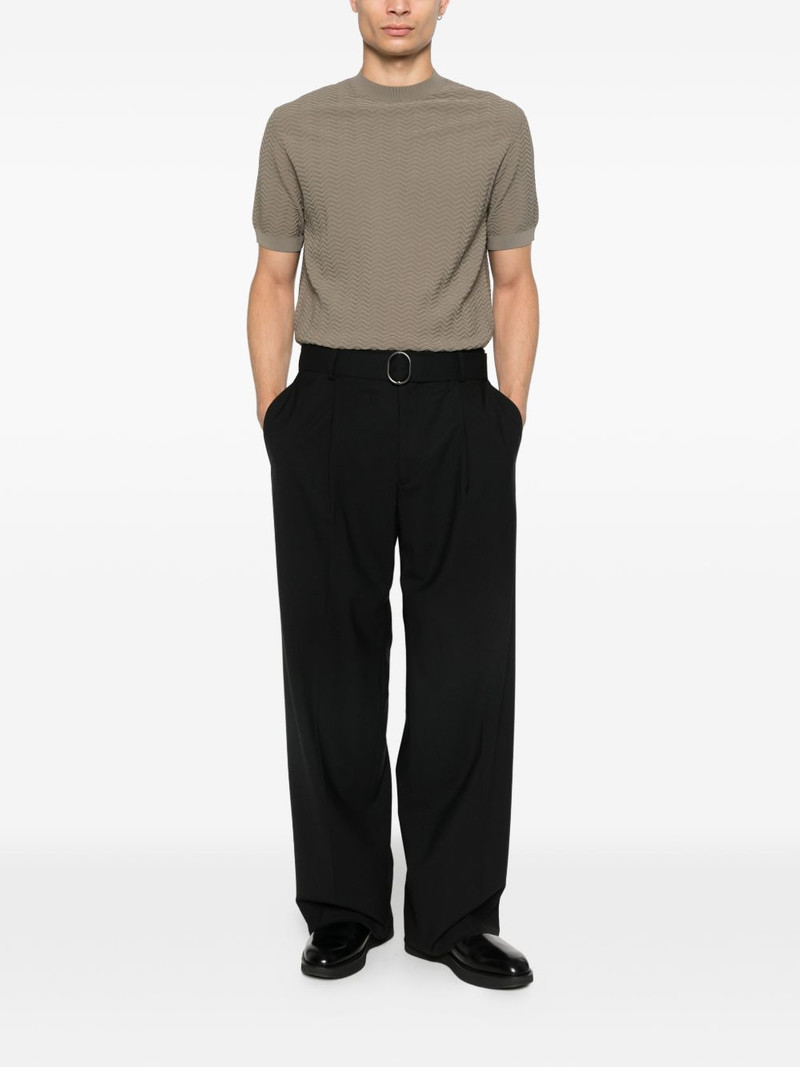 EMPORIO ARMANI pleated-details trousers outlook