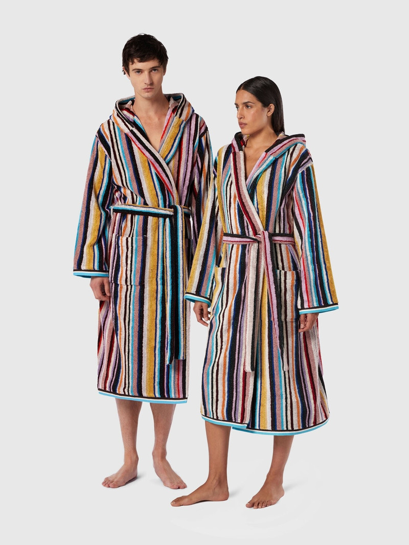 Missoni Chandler cotton terry bathrobe with lurex outlook