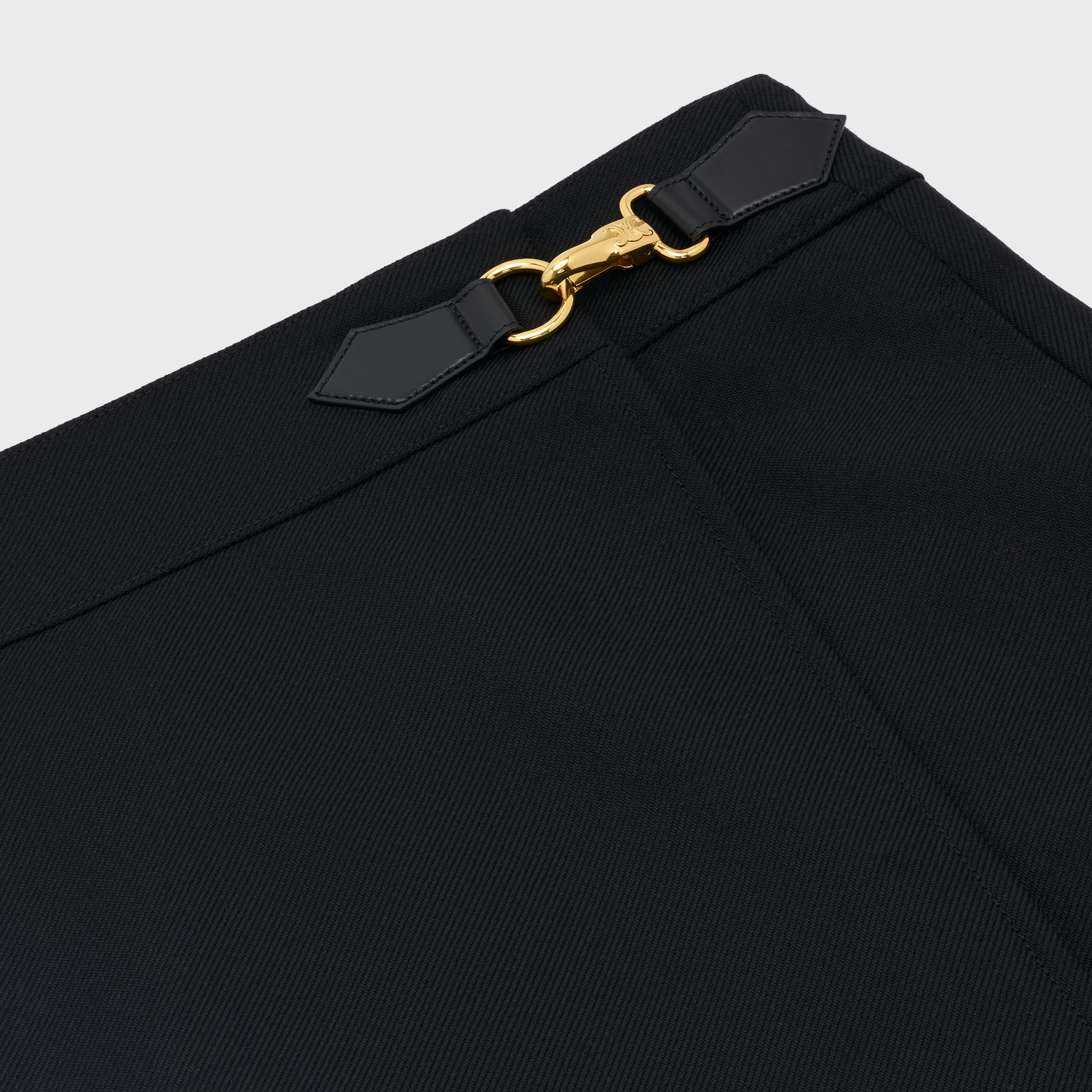 SIGNATURE SHORT SKIRT IN DRY WOOL - 3