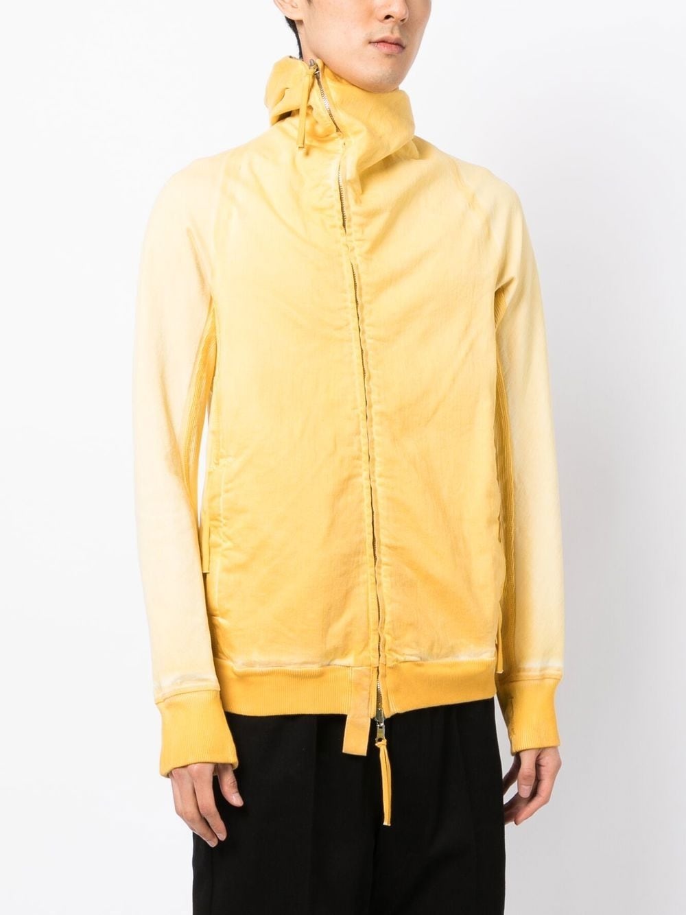 OFF-CENTRE ZIP-FASTENING HOODIE - 5