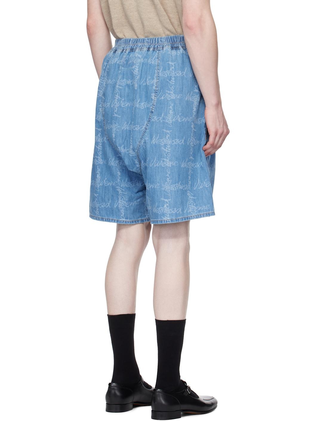 Blue Romario Bermuda Shorts - 3