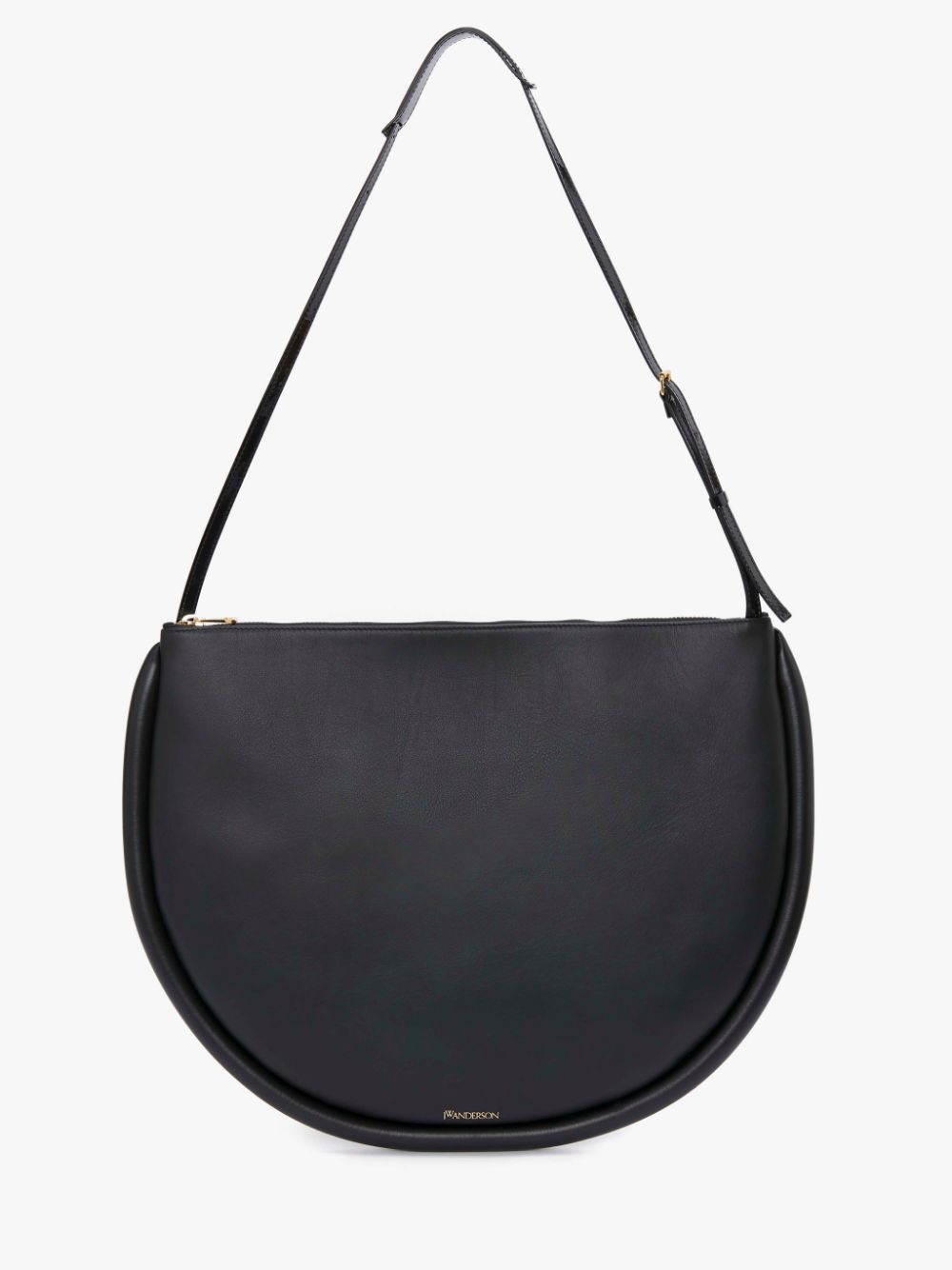 LARGE BUMPER-MOON LEATHER SHOULDER BAG - 1