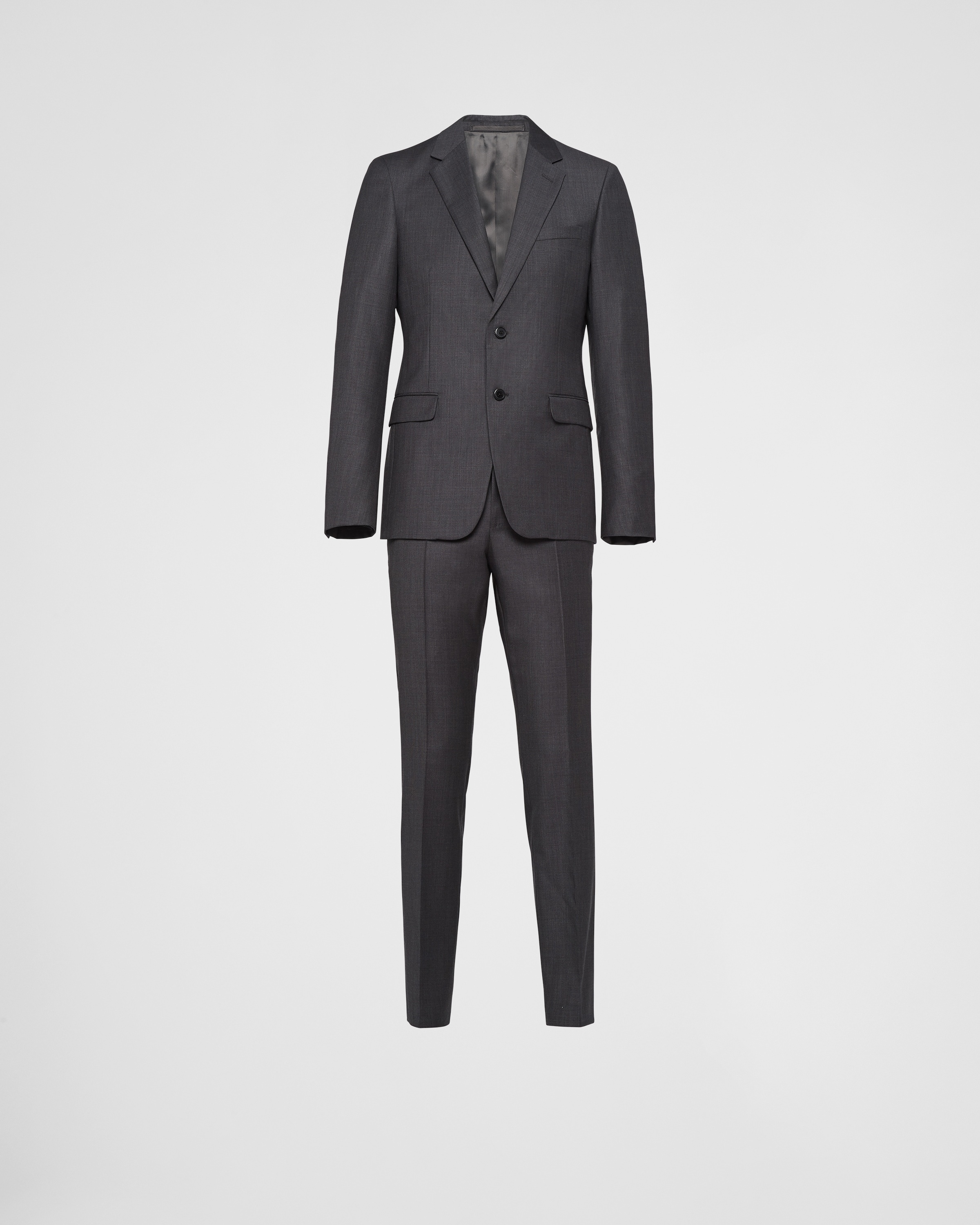 Single-breasted wool suit - 1