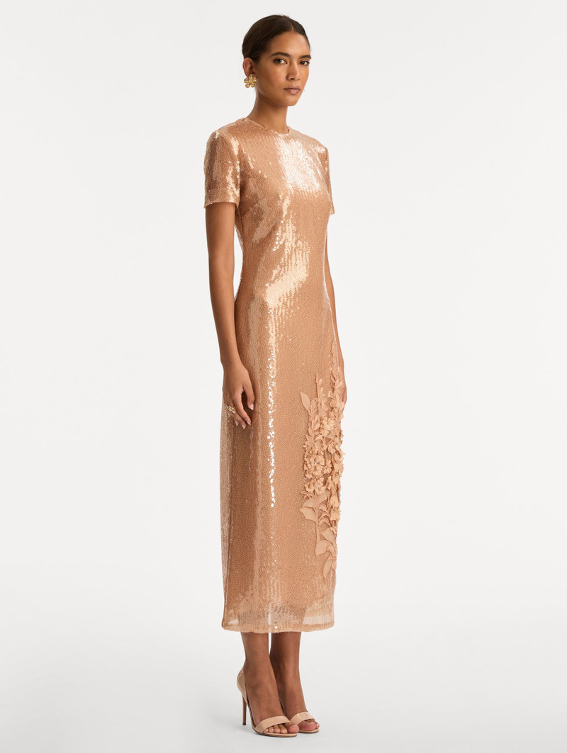 FOXGLOVE EMBROIDERED SEQUIN TULLE DRESS 4