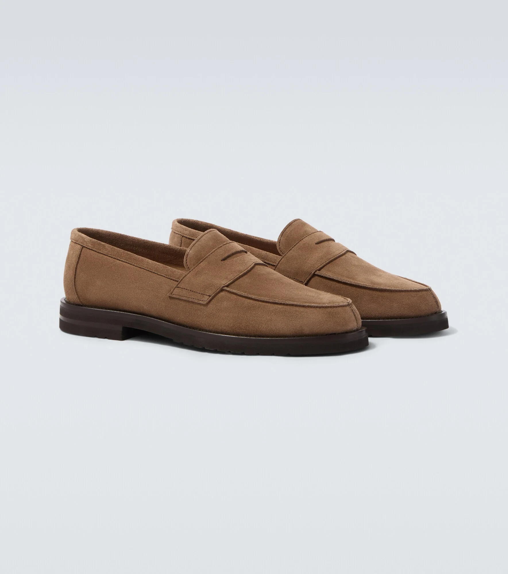 Suede penny loafers - 1