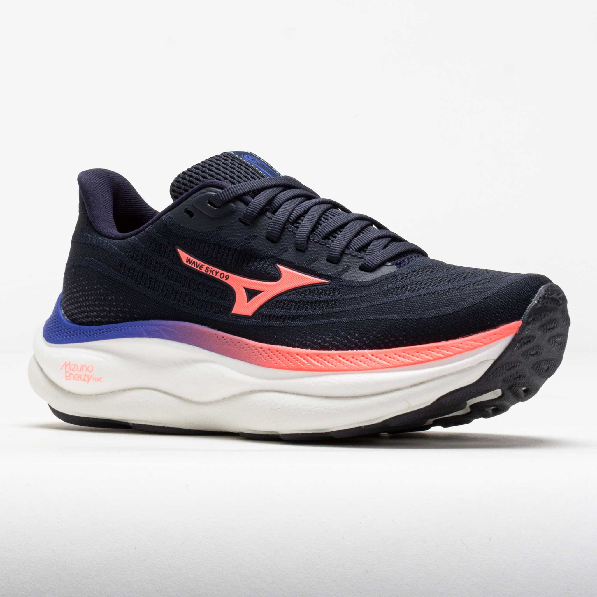 Mizuno Wave Sky 9 Women's Odyssey Grey/Striking Coral - 5