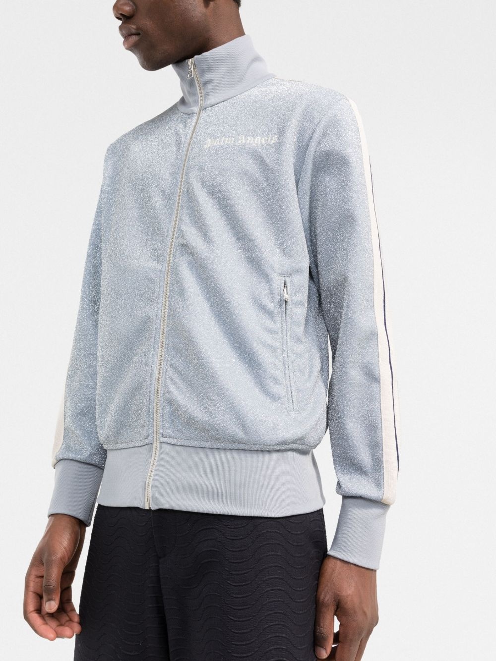 glitter lurex track jacket - 3