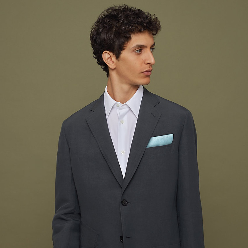 Hermès H Dedale pocket square 45 outlook