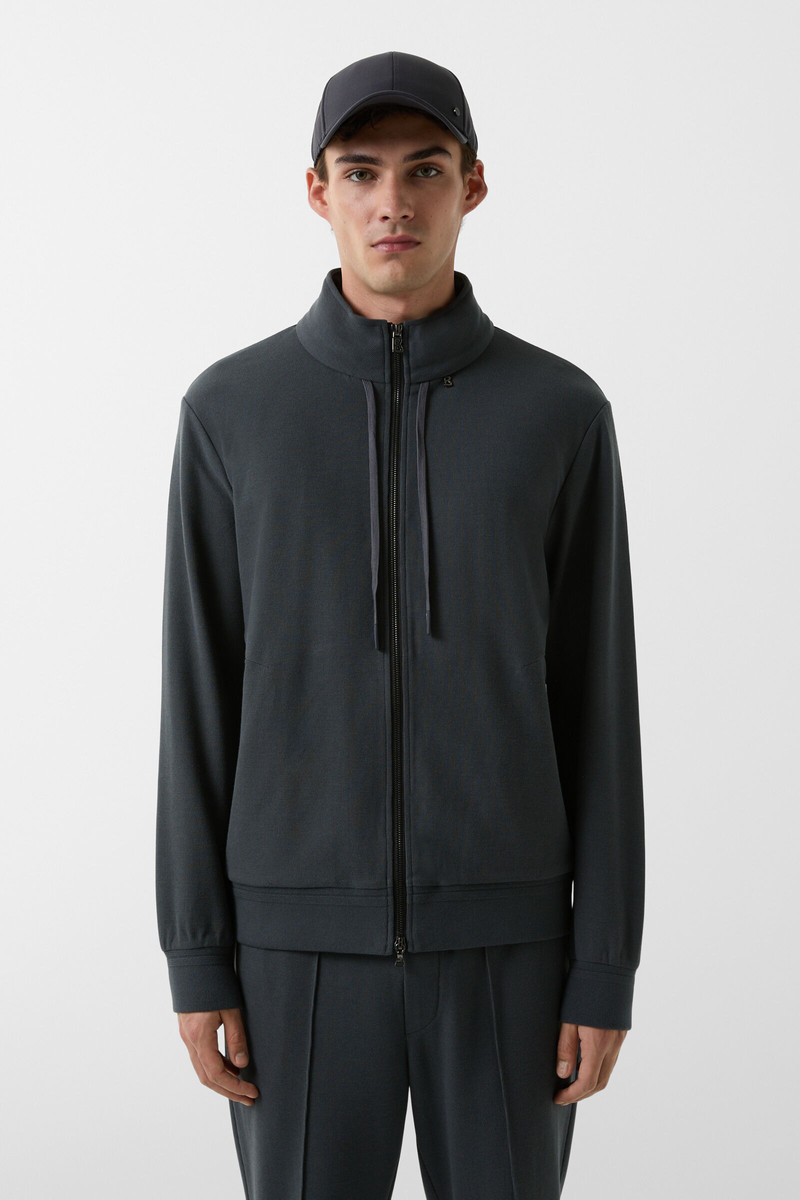 Edward jersey jacket in Anthracite 2