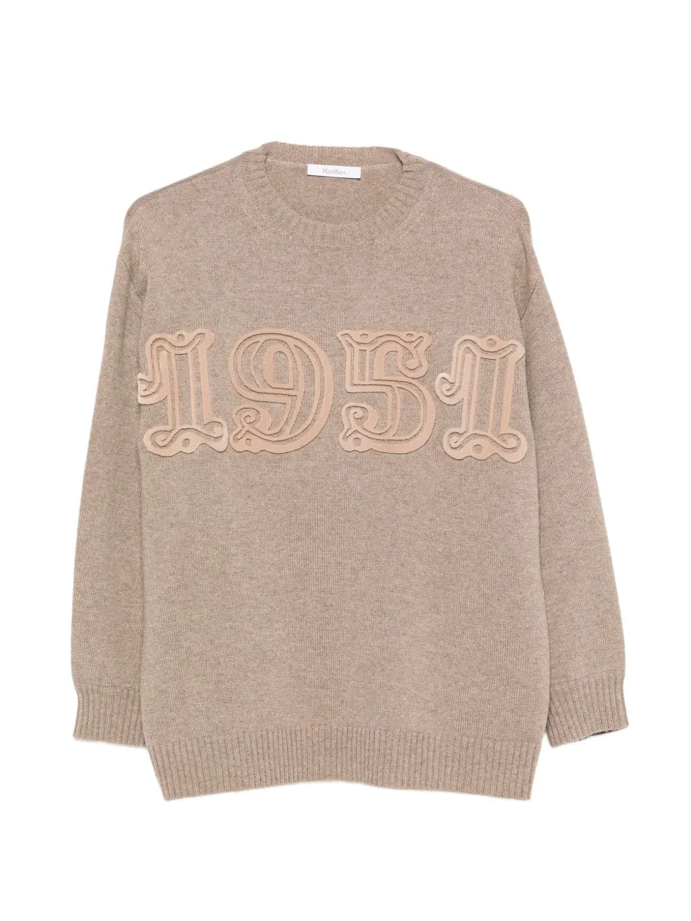 appliqué-patch sweater - 1