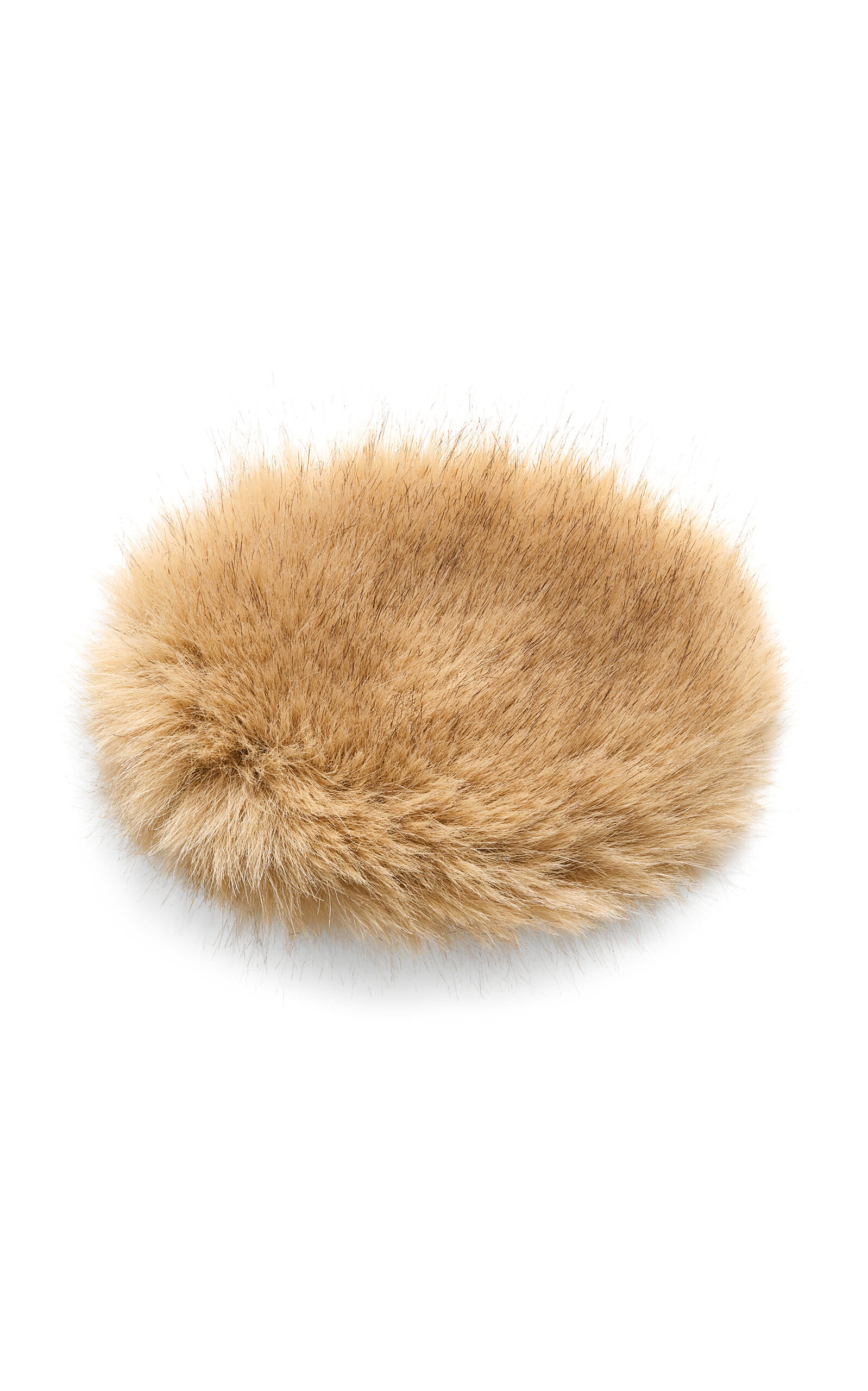 Shelan Faux Fur Hair Clip brown - 1